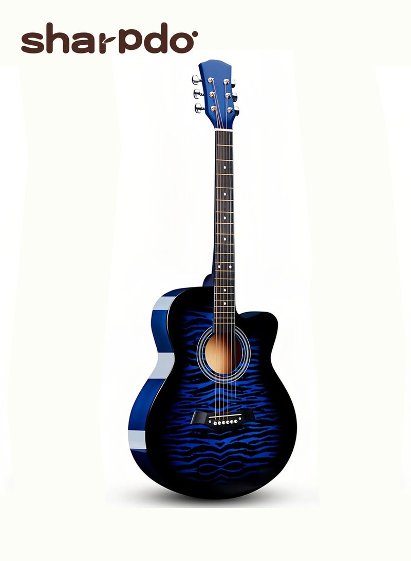 Sharpdo 40 Inch Classical Guitar Set Band Guitar, Beginner Guitar With Strings, Travel Bag, Tuner, Slingshot, And Shoulder Strap - Image 1